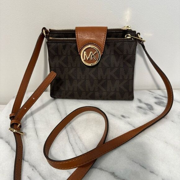 Michael Kors Brown Crossbody Bag - Picture 1 of 15